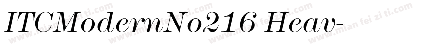 ITCModernNo216 Heav字体转换